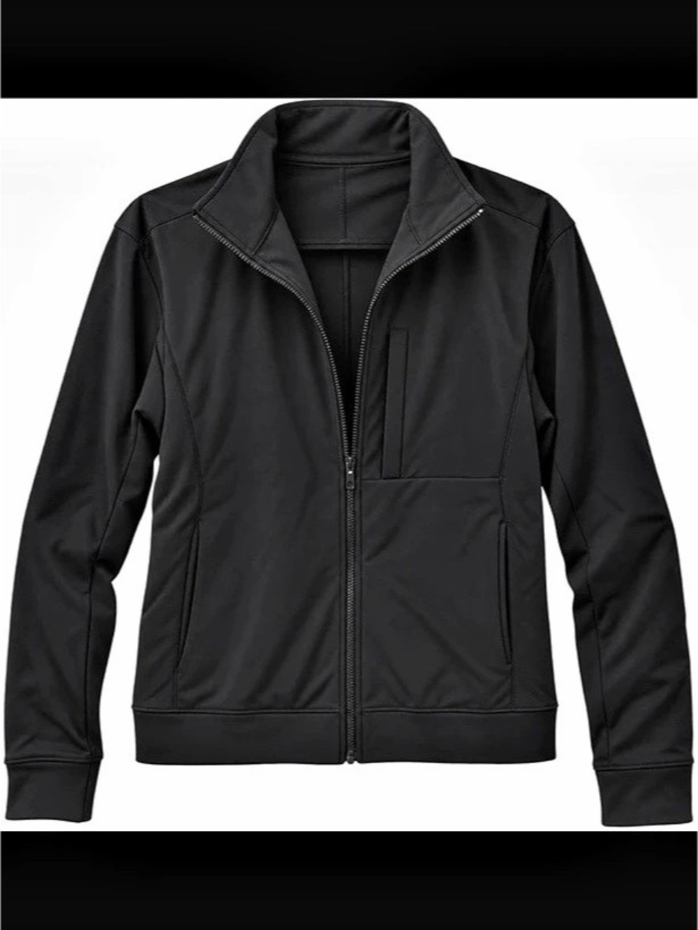 Lululemon Men’s Sojourn Jacket Black Full Zip Warpstreme
